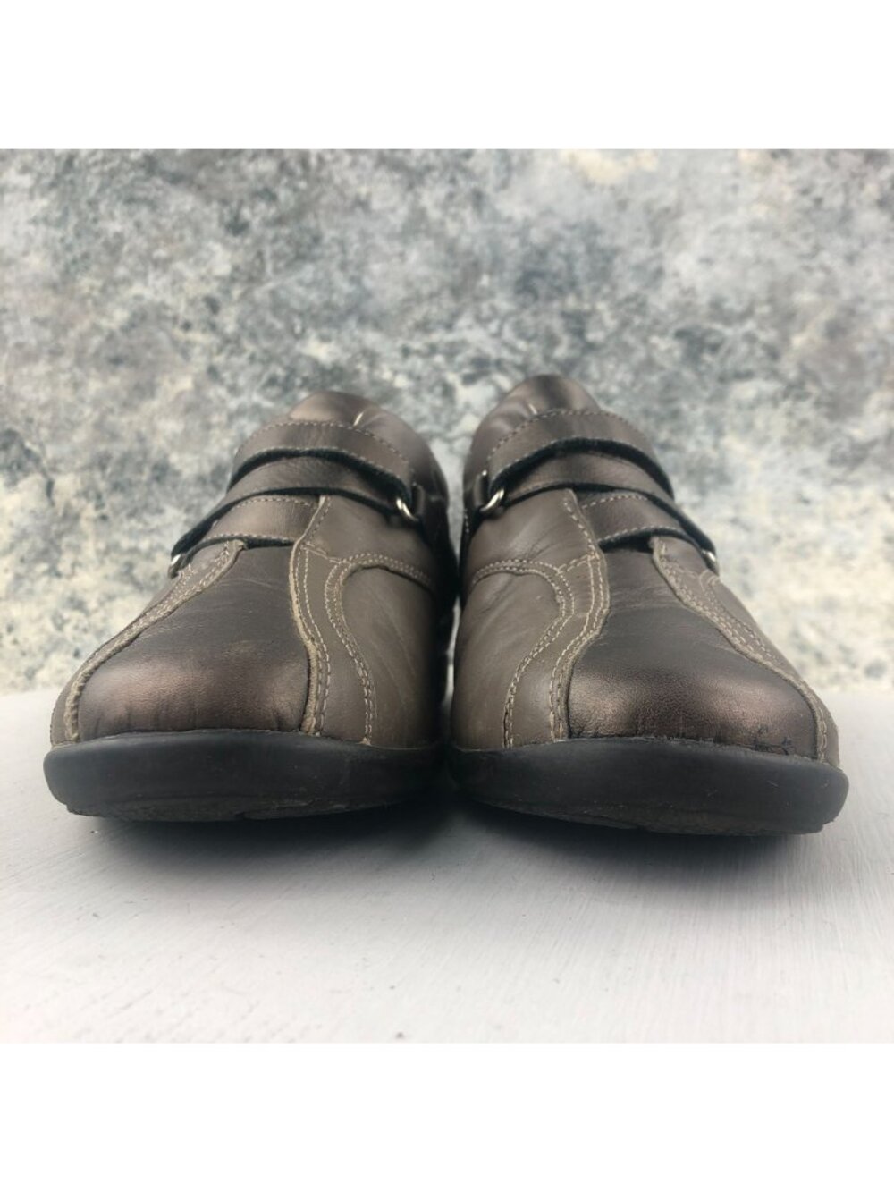 Fidelio Women's Size UK 4 (6.5-7) Hallux Brown Bronze Closed Toe Wedge Shoes - Picture 2 of 15
